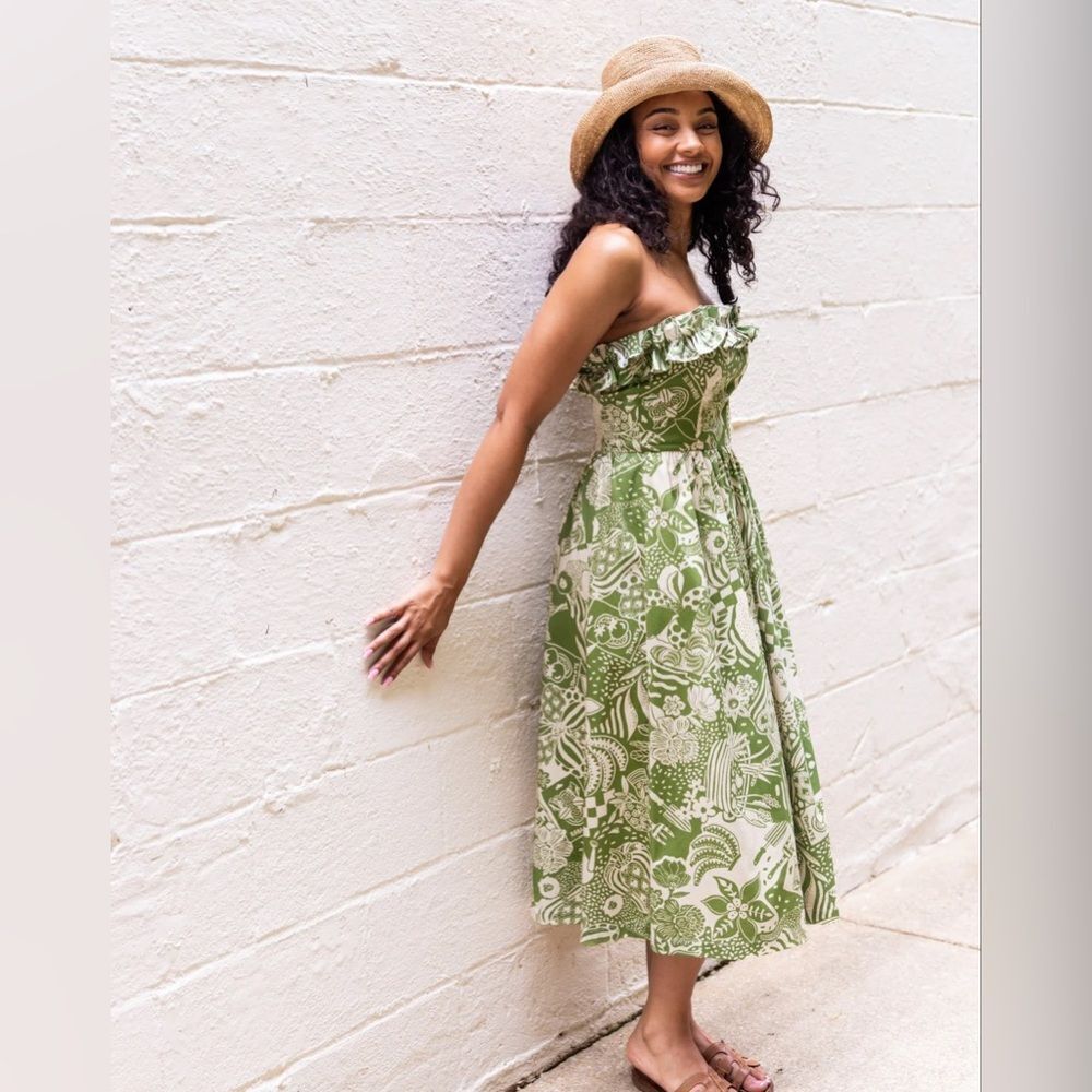 NWT Alden Adair Catherine Dress in Green